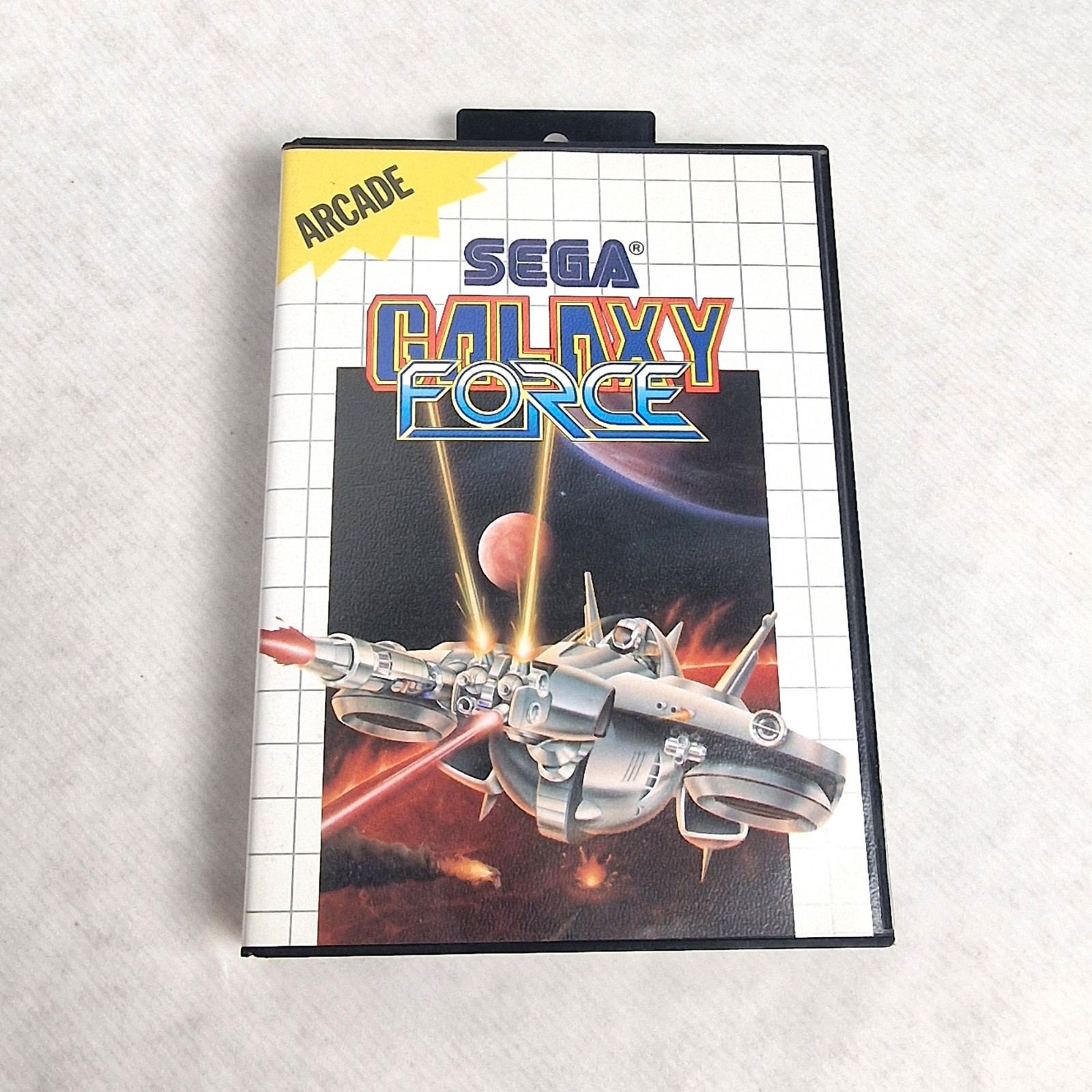 SEGA MASTER SYSTEM - GALAXY FORCE - PAL - COMPLETE WITH POSTER
