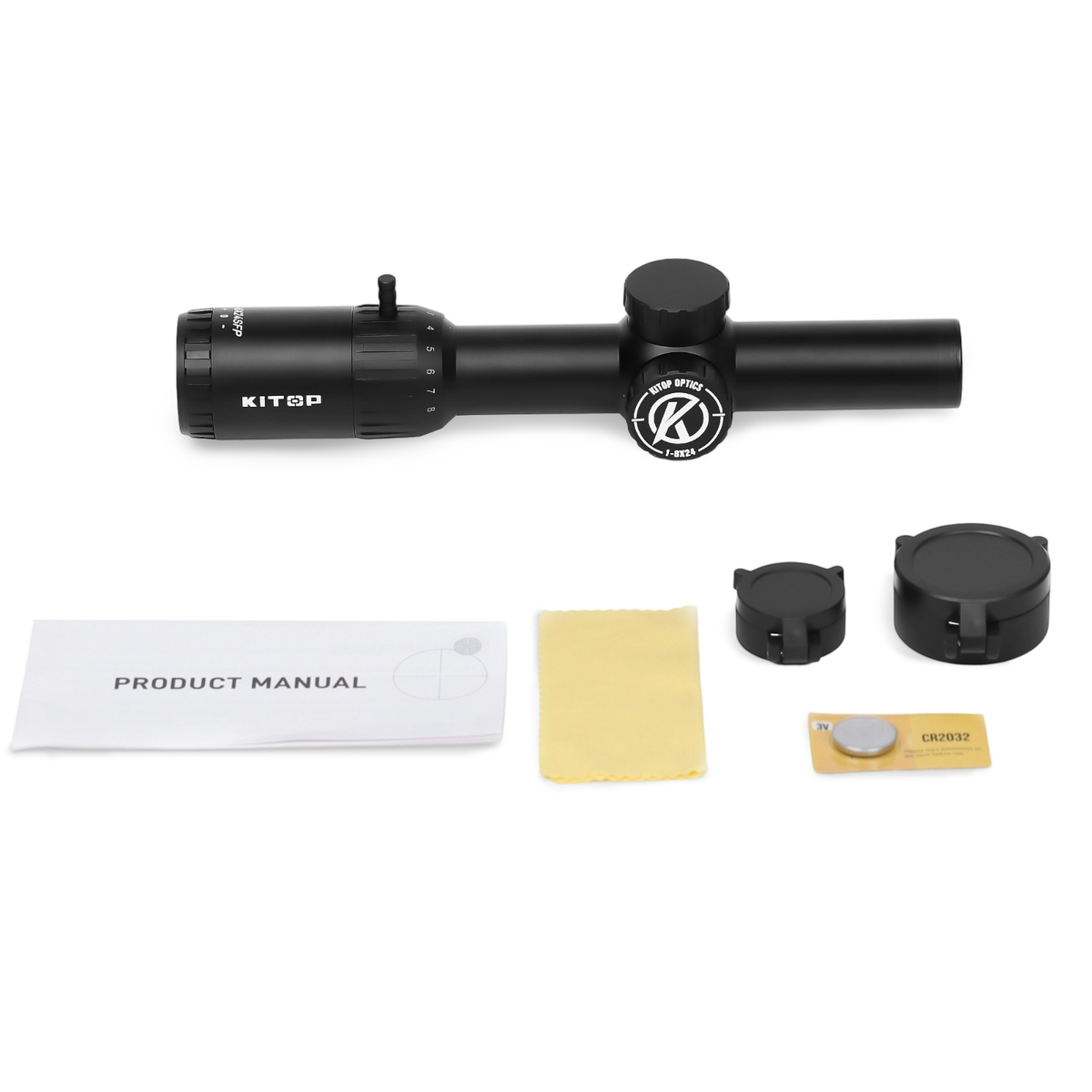 KiTOP Optic 1-8x24mm SFP Rifle Scope w/ Illuminated Reticle