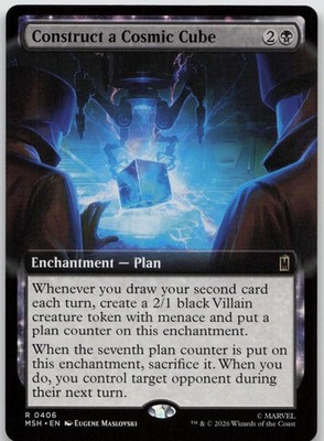 Construct a Cosmic Cube (Extended Art) #406 NM Marvel Super Heroes MSH Magic MTG