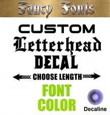 Custom Fancy Text Vinyl Lettering Sticker Decal Window Trailer Business Car Name Custom Fancy Text Vinyl Lettering Sticker Decal Window Trailer Business Car Name