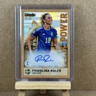 Fridolina Rolfo Sweden Orange Auto /25 Peak Power Topps Merlin Womens Euro 2025