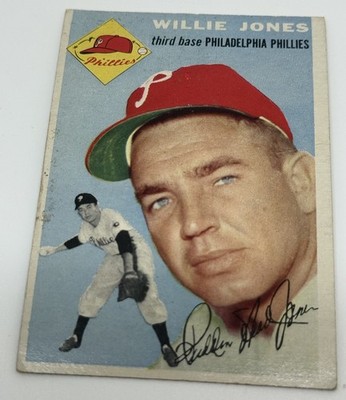 1954 Topps #41 Willie Jones (Crease)
