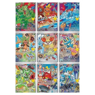Pokemon First Partner Series 3 Illustration Full Set Of 9 Cards Pack Fresh