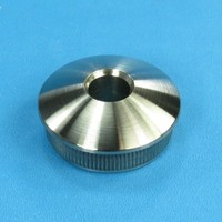 Edelstahl Stopfen Kappe Deckel GewÖLbt Rohr 33,7 + Ø 12 Mm Bohrung