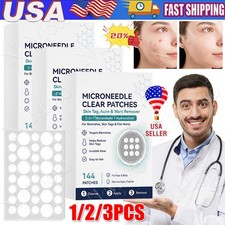 Curalona Microneedle Patches 144pcs, Skin Tag Wart Acne Remover Patches 1-3Box