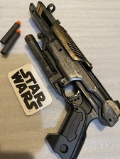 Mandalorian Star Wars Style Nerf Blaster Gun Painted Prop Cyber Working