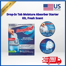 Drop-In Tab Moisture Absorber Starter Kit, Fresh Scent