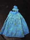 Vintage Barbie Doll Dress Oscar De La Renta Fashion Collector Series Blue 1980's
