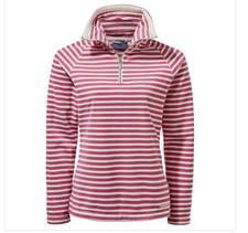 Image of Craghoppers Natalia Raspberry Striped Half-Zip Fleece RRP £50