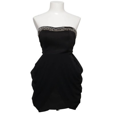 Cocktailkleid, Größe: S, Schwarz, Elasthan/Polyester, Einfarbig, Damen #NrO