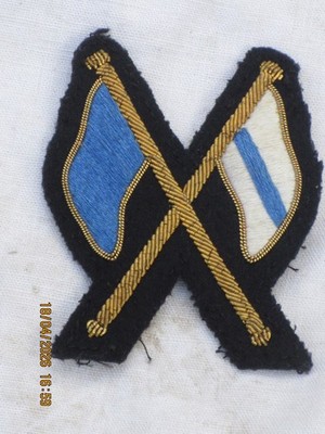 No. 1 Dress Regimental Signaller, Signal Instructor, Crossed Flags,60x72mm,#7