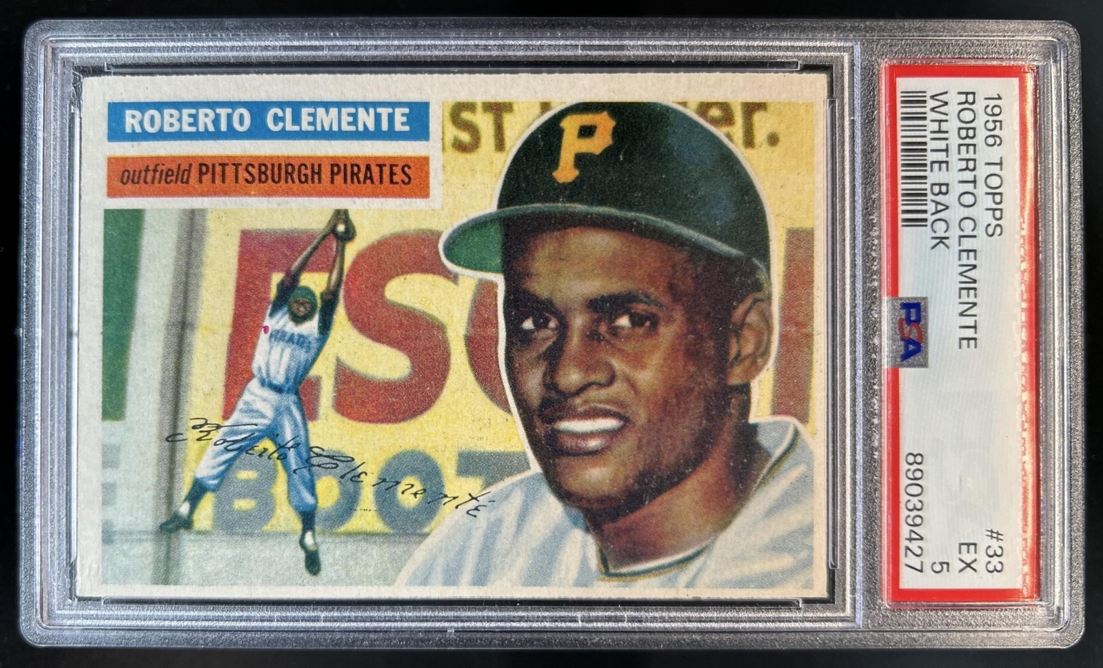 1956 Topps Roberto Clemente #33a Pirates PSA 5