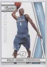 2010 Prestige Rookie Draft Picks Rights Light Blue /999 Wesley Johnson #214 0b0
