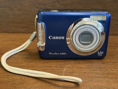 Canon PowerShot A480 10.0MP Digital Camera - Blue Lens Issue READ!!!