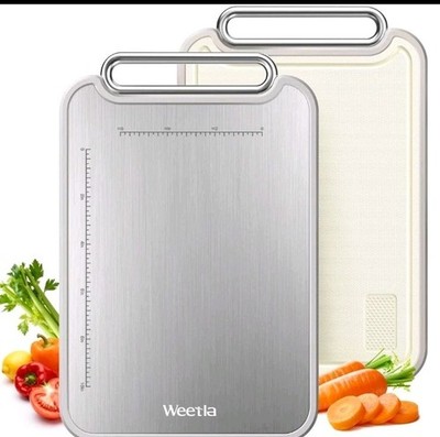 Weetla Titanium Double Sided Cutting Board, Food Grade, New In Box
