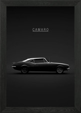 1967 Chevrolet Camaro Framed Wall Art Poster Canvas Print Picture