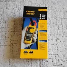 Fluke 302+ AC Current AC/DC Voltage Digital Clamp Meter with Carrying Case
