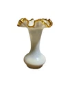fenton milk glass vase ruffled