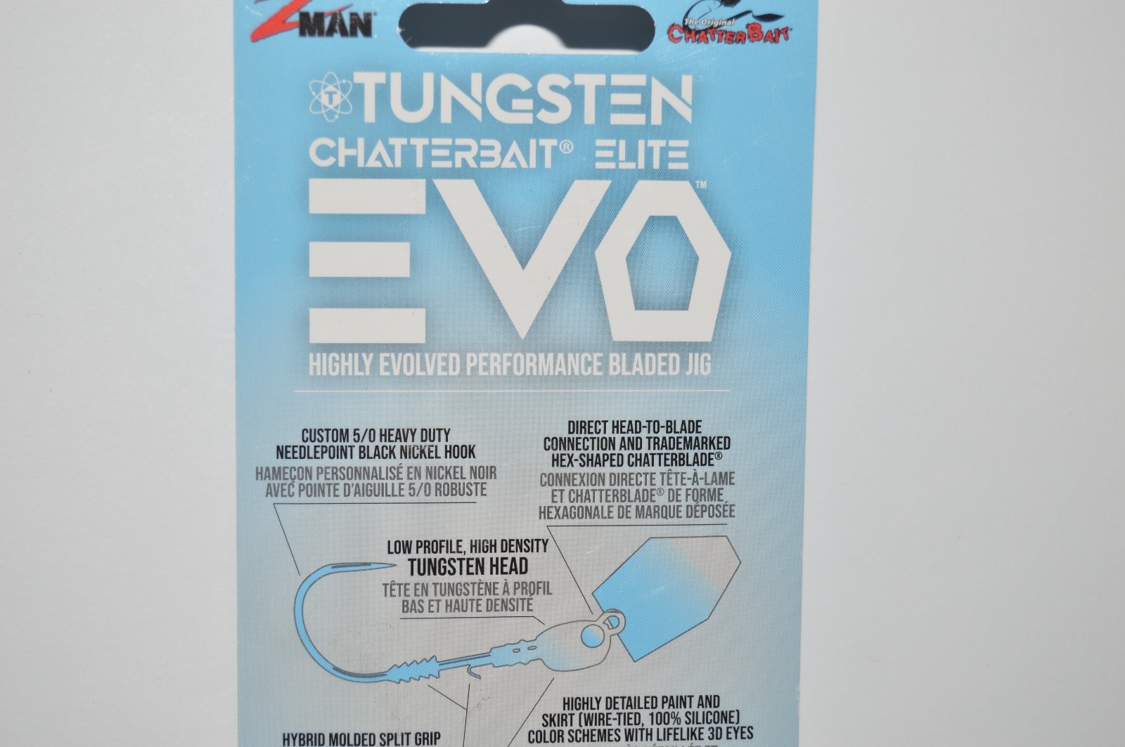 zman z-man tungsten chatterbait elite EVO 1/2oz bass bladed jig spot remover - Image 3