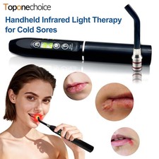 2-in-1 Red Light Therapy for Cold Sores  Pain Relief 660nm 850nm Facial Device