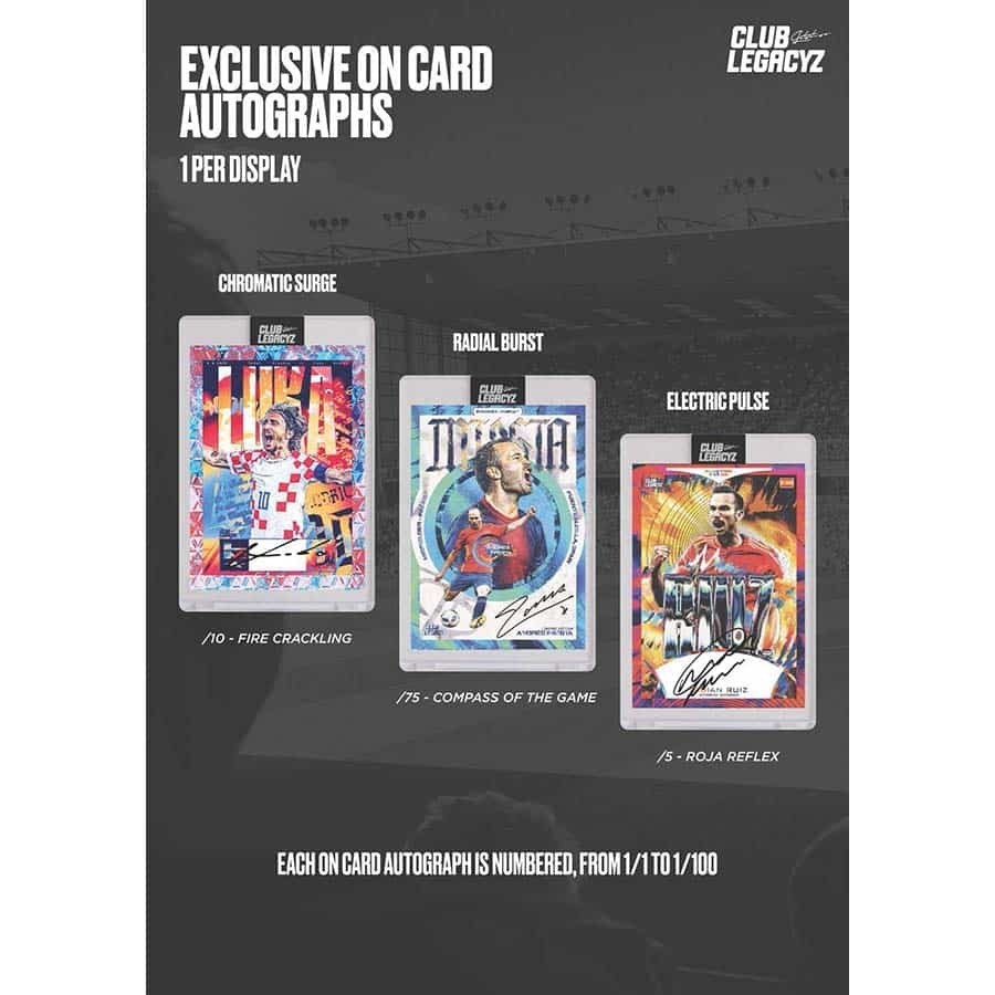 2025 Club Legacyz Icons Football (Soccer) 2nd Edition Hobby Box