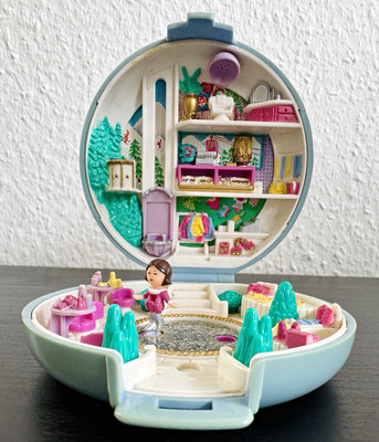 Polly Pocket   skating party  1989   mit einer Figur   Bluebird