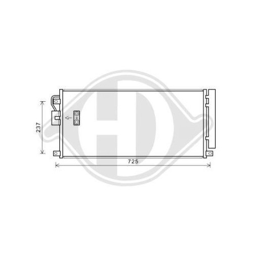 1X Kondensator, Klimaanlage Diederichs DCC1744 Passend FüR Opel Chevrolet-image
