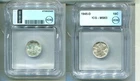 1945 D MERCURY HEAD SILVER DIME ICG MS63 9751T