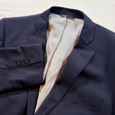 Brooks Brothers Explorer Blazer Mens 44R Navy Blue Wool Regent Fit 