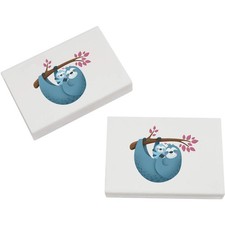 2 x 45mm 'Sloth Mother  Baby' Erasers / Rubbers ER00021846 
