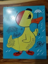 Playskool Duck 8-Pc Wooden Puzzle 275-30 Pre-School Toy Complete