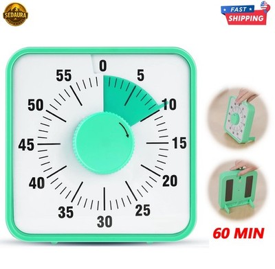 60-Minute Visual Countdown Timer  7.5  Oversize Magnetic Clock for Kids & Adults