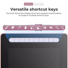 XP-PEN Artist 16 2nd Gen 15.4" Drawing Tablet, 127 sRGB, Battery-Free X3 Stylus