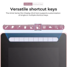 XP-PEN Artist 16 2nd Gen 15.4" Drawing Tablet, 127% sRGB, Battery-Free X3 Stylus