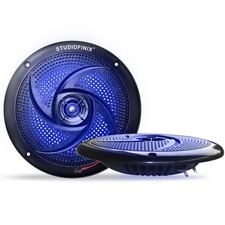 6.5 Inch Waterproof Marine Speakers - 240W 2-Way Weather Resistant Outdoor Bo...