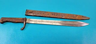 WWI German Model S98 1898 /05 Sawback Bayonet Weyersberg Scabbard TR1974