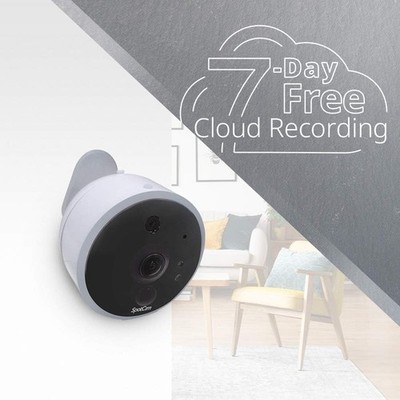 SpotCam Solo 2 Outdoor Wireless Überwachungskamera 1080p kabellos integriertes Lithium
