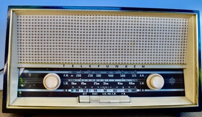 Vintage Telefunken Jubilate 5351W Tube Radio AM/FM/SW West Germany Untested