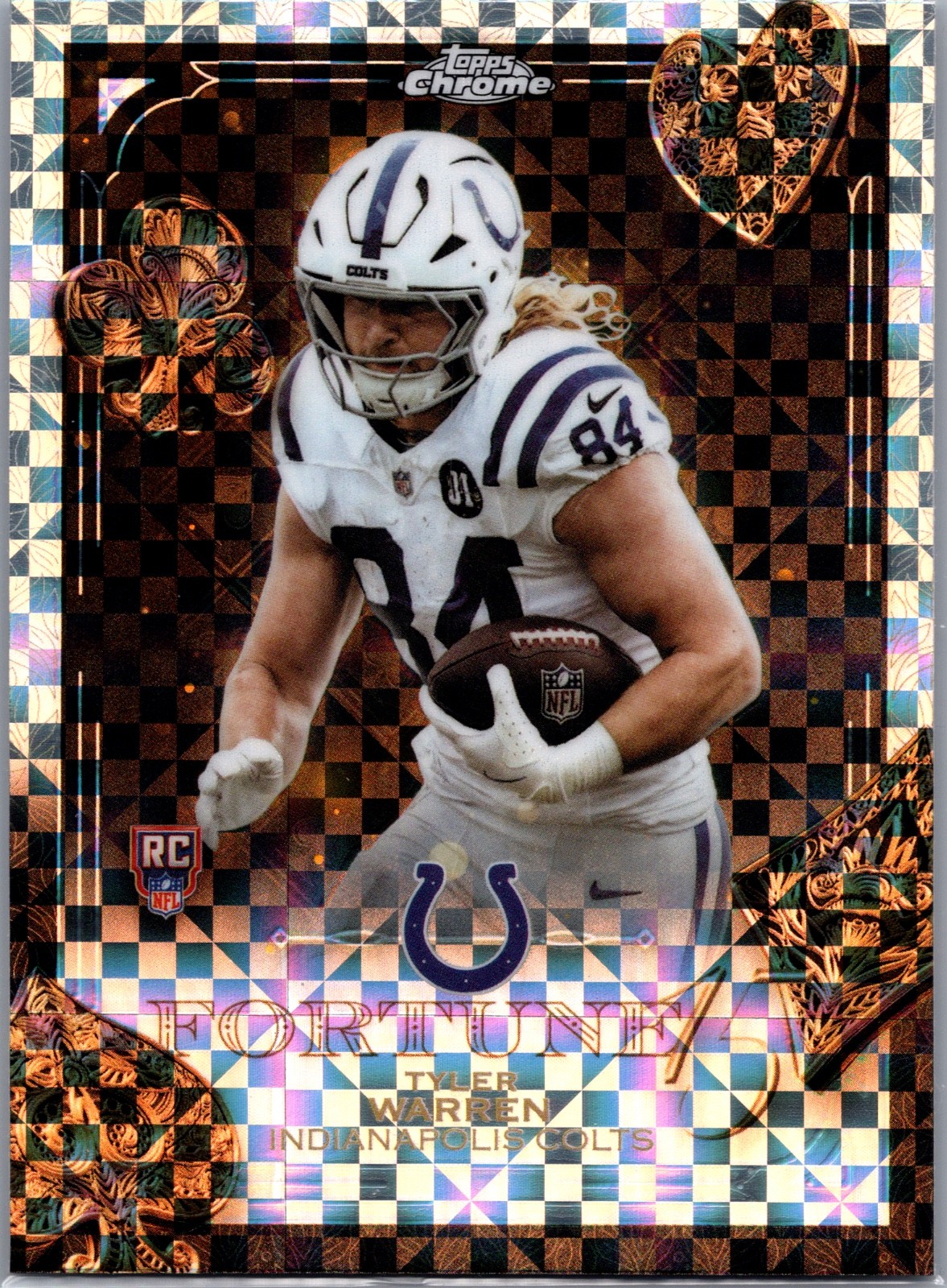 2025 Topps Chrome - Fortune 15 Tyler Warren #F15-30 X-Fractor (RC)
