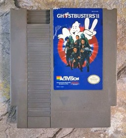 Lot (2) Maniac Mansion & Ghostbusters II - Nintendo NES *TESTED*