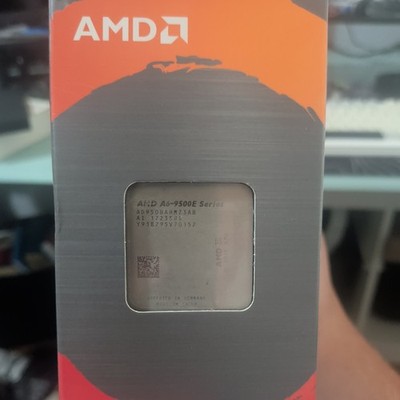 Amd A6 9500E in a Ryzen 5 5500 box with cooler