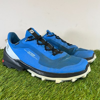 Salomon Stiefel Gr. 11 Herren blau Cross Over GTX wasserdicht Walking Wanderschuhe