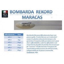 NOVITA'  BOMBARDA MARACAS GALLEGGIANTE  TROTA  GR 10  NOVITA' TREMARELLA