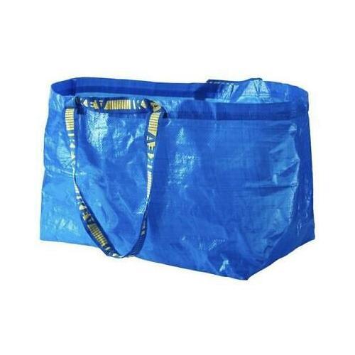 Ikea Frakta 10 Large Blue Reusable Carrier Bag 71L Storage Laundry Shopping 25kg - Afbeelding 1 van 4