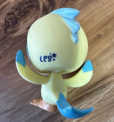 Littlest Pet Shop LPS Blue Owl Bird 3652 Yellow Canary Figures Lot Of 2 Birds - Picture 13 of 15