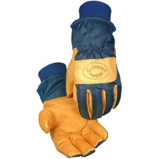 Caiman 1354 Pigskin Leather Palm, Heatrac Insulated Work Gloves, S-XL