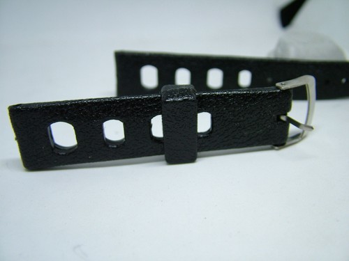 Cinturino Tropic nero 18mm Gomma Vintage Originale NOS | eBay