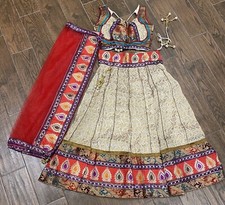 Indian Diwali Ghagra Lehanga Choli Blouse Dupatta Wedding Engagement Dress