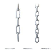 1 m Rundstahlkette Edelstahlkette Edelstahl lang / kurzgliedrig Kette Stahlkette