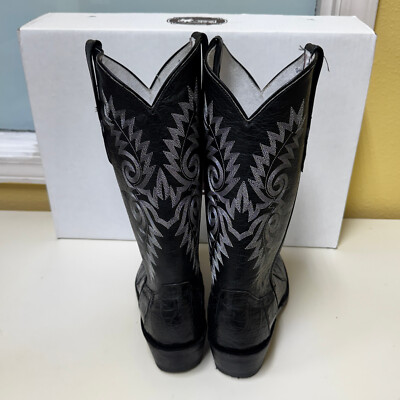 cowboy　黒 Cowtown Boots W8896 - Men's Alligator Skin Cowboy Boots! - HAND